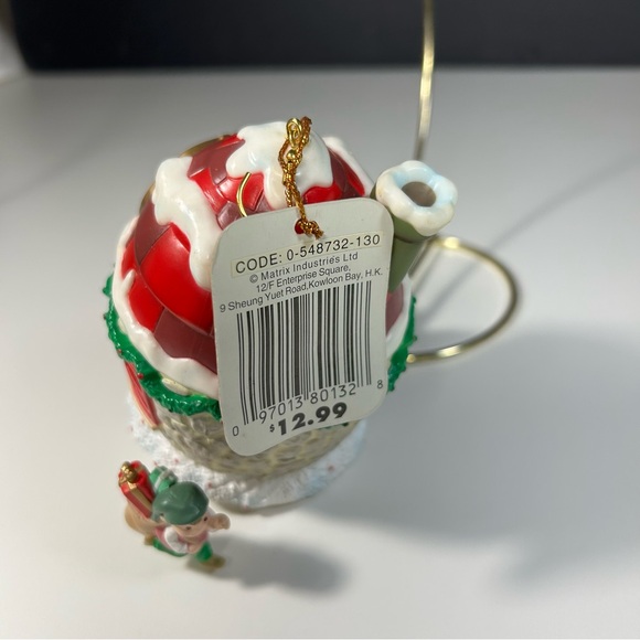 1995 Mistletoe Magic Solar Motion Ornament Matrix Industries Santa's Workshop - Picture 5 of 7